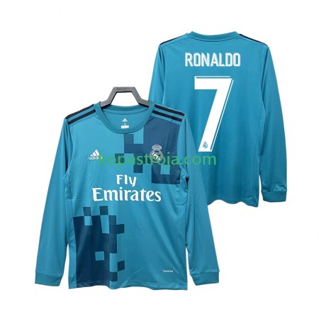 Billiga Fotbollströjor Real Madrid CRISTIANO RONALDO 7 2017 Retro Tredje tröja 2018 Långärmad